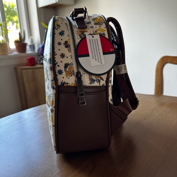 Loungefly Pikachu & Evee Floral Print Backpack main image 7